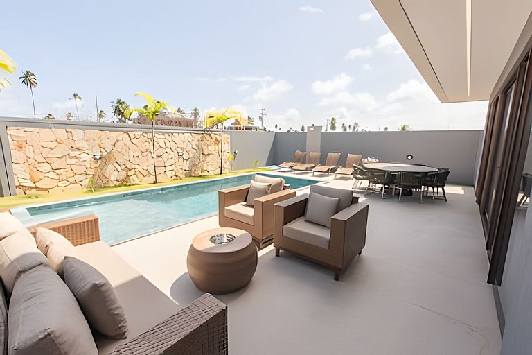 6 suíte com piscina privativa em condomínio