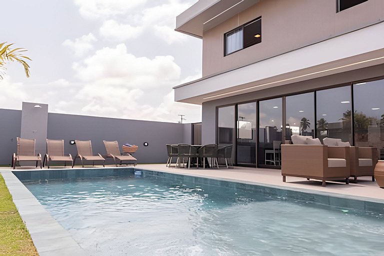 6 suíte com piscina privativa em condomínio