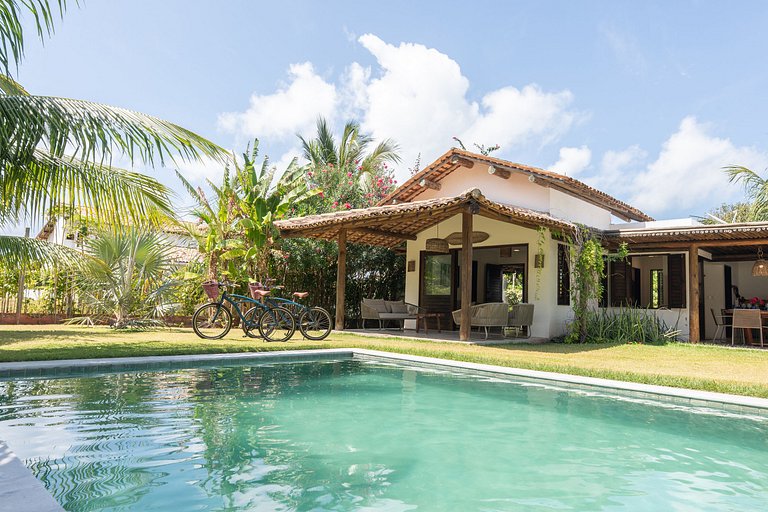 Casa sofisticada à 30m da praia c/serviço - Casa 1