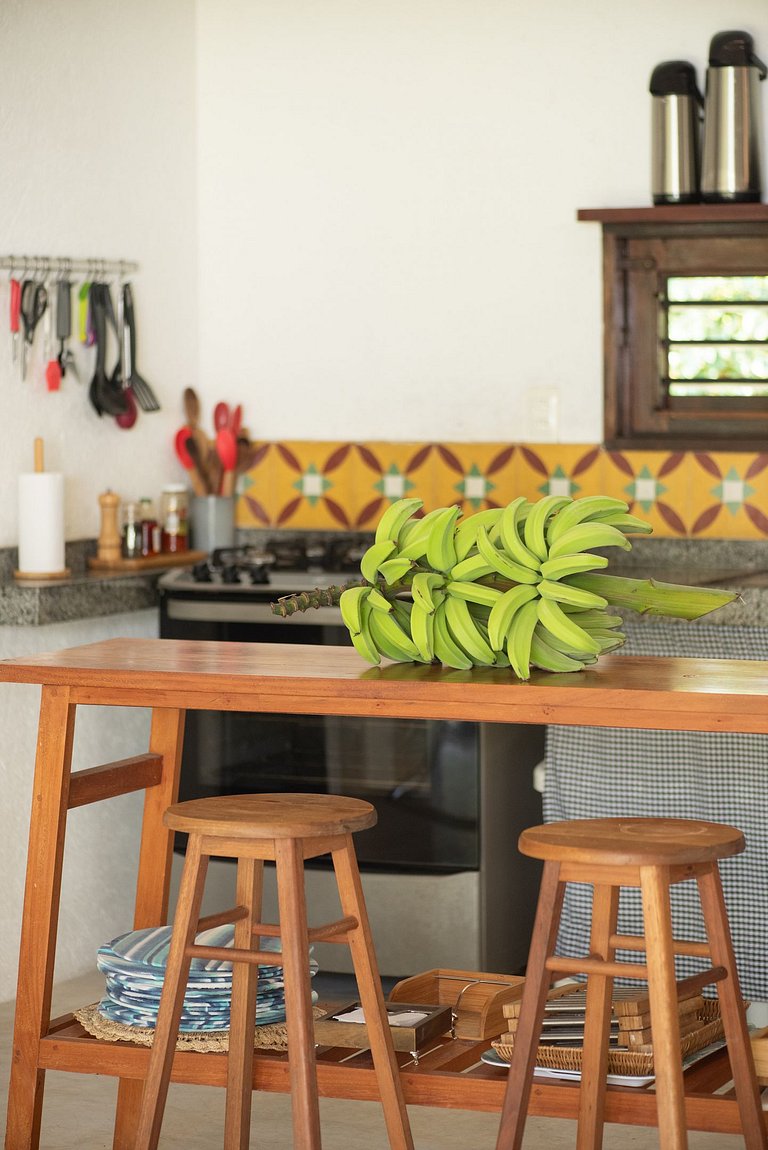 Casa sofisticada à 30m da praia c/serviço - Casa 1