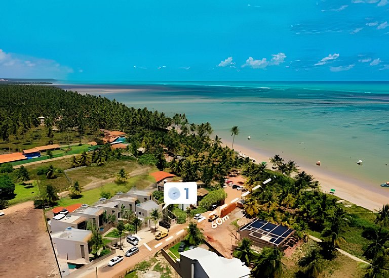 3 suítes a 60 m do Patacho/AL- AZULU 01