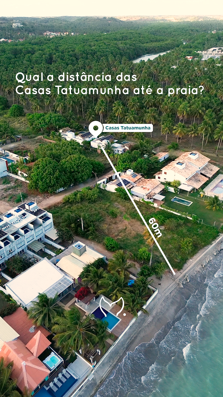 Casa sofisticada à 30m da praia c/serviço - Casa 1