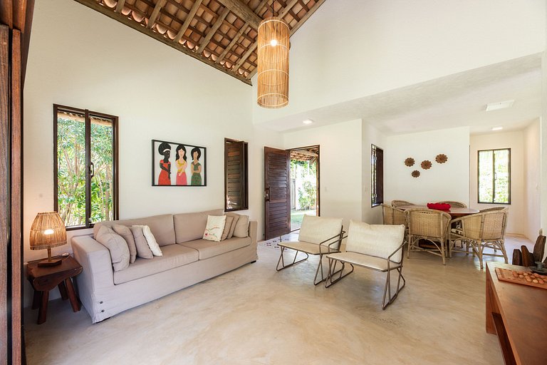 Casa sofisticada à 30m da praia c/serviço - Casa 1