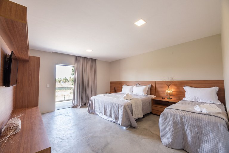 6 suíte com piscina privativa em condomínio