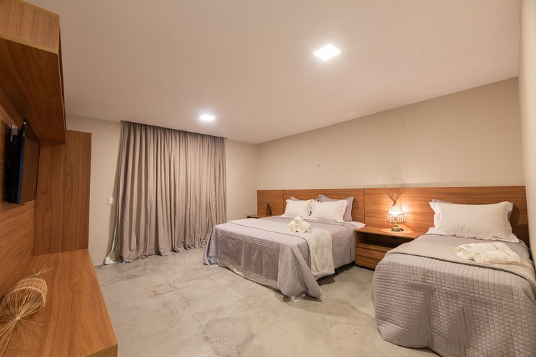 6 suíte com piscina privativa em condomínio