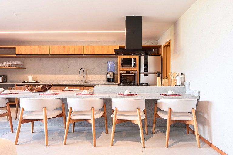 5 suítes à beira mar do Marceneiro