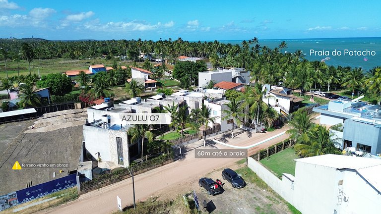 3 suítes a 60 m da Praia do Patacho/AL - AZULU 07