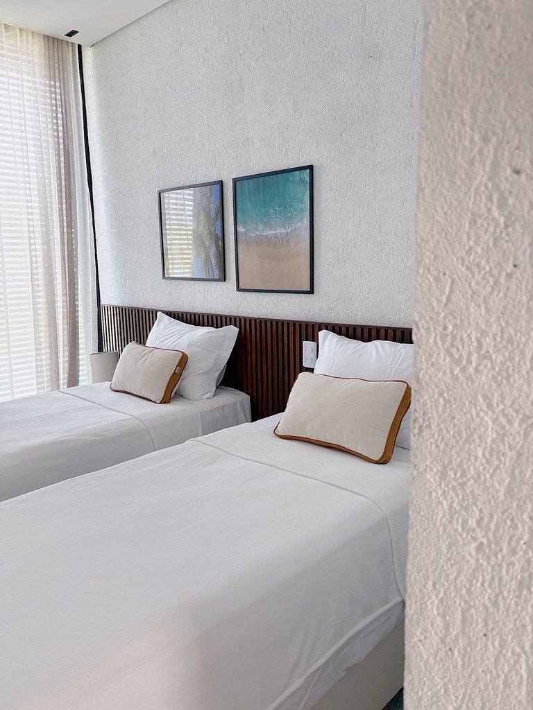 3 Suítes • Rooftop Vista Mar • 50m da Praia